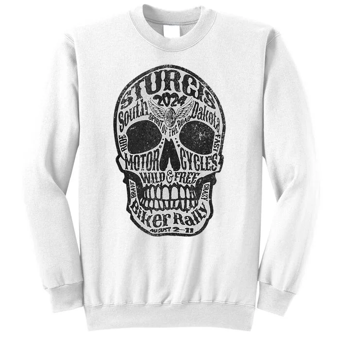 Sturgis Usa 2024 Skull South Dakota Sweatshirt