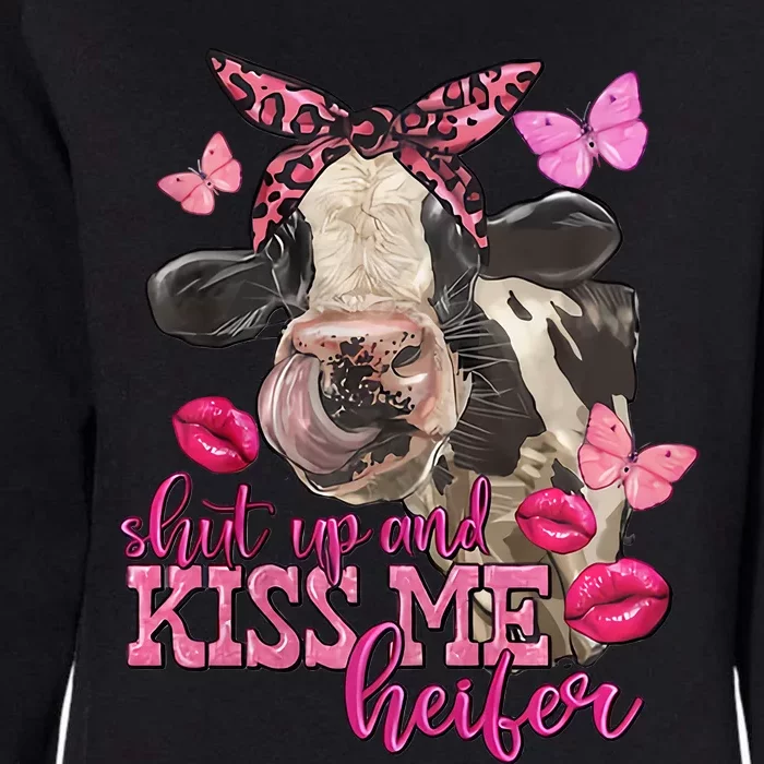 Shut Up And Heifer Cow Valentine's Day Couple Valentine Womens California Wash Sweatshirt