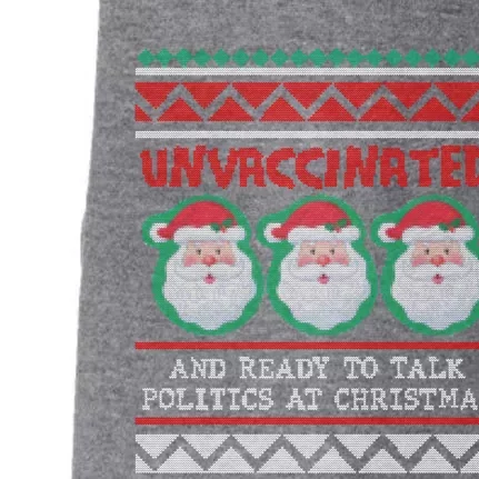 Santa Unvaccinated And Ready To Talk Politics At Christmas Gift Doggie 3-End Fleece Hoodie