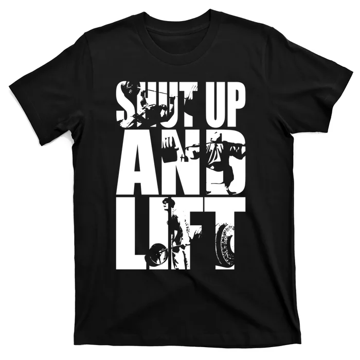 Shut Up And Lift Squat Bench Deadlift Iconic T-Shirt