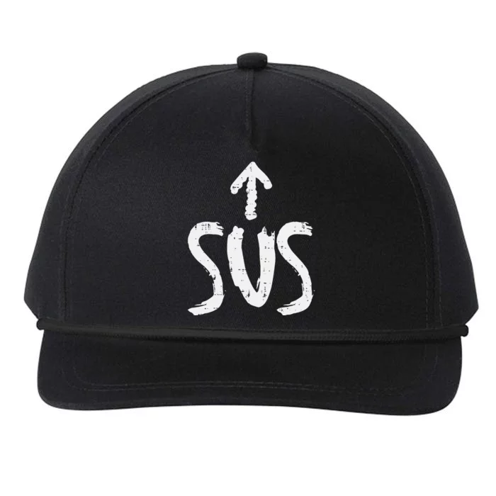 Sus Up Arrow Funny Saying Gaming Meme Suspicious Snapback Five-Panel Rope Hat