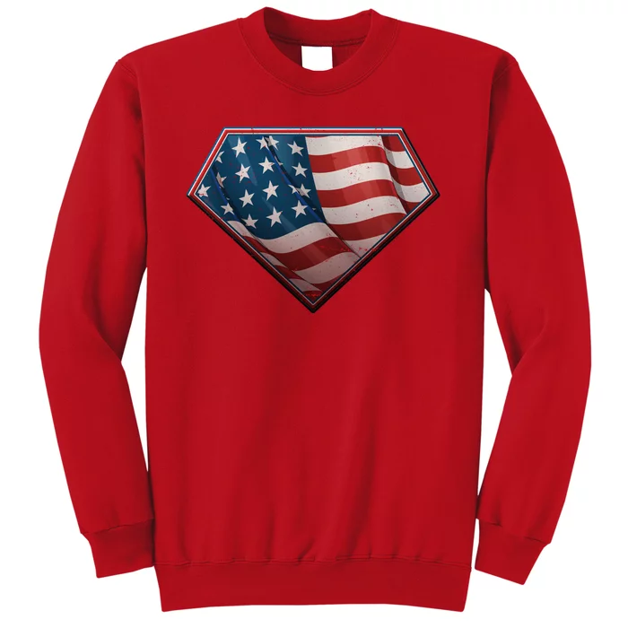 Super USA American Flag Sweatshirt