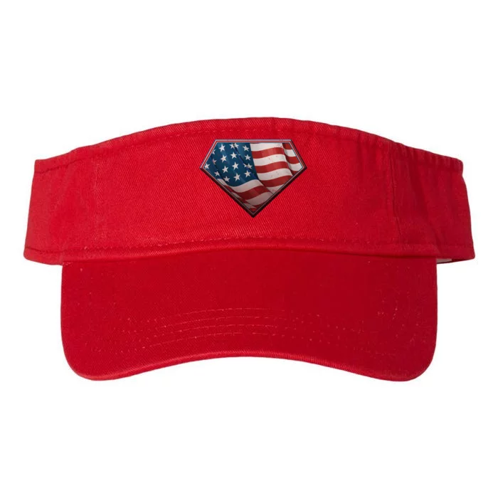 Super USA American Flag Valucap Bio-Washed Visor