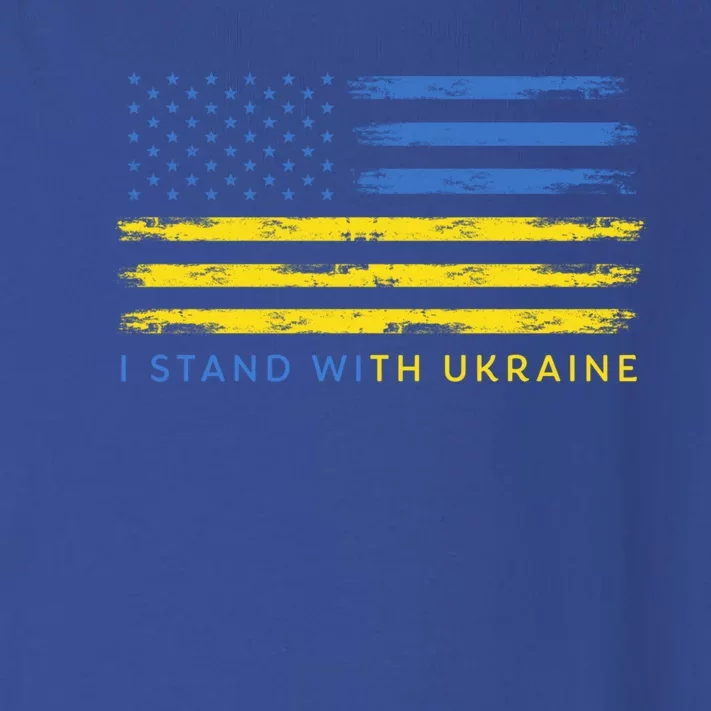 Support Ukrainian American Flag I Stand With Ukraine Gift Toddler Long Sleeve Shirt