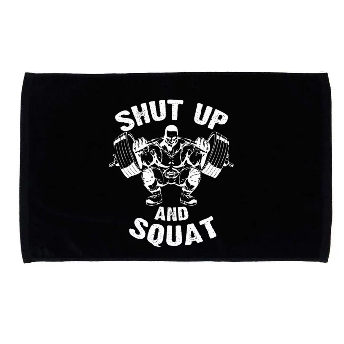 Shut Up And Squat Workout Gym Microfiber Hand Towel