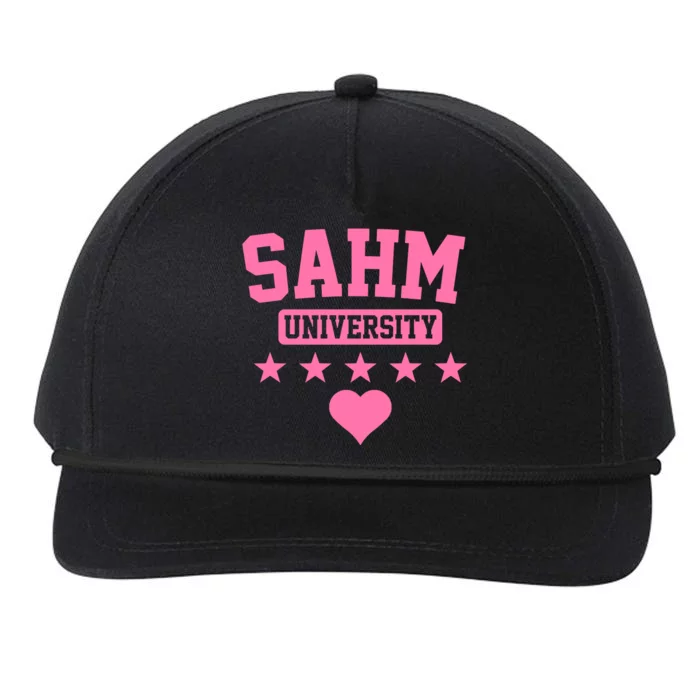 SAHM University Apparel Long Sleeve Snapback Five-Panel Rope Hat