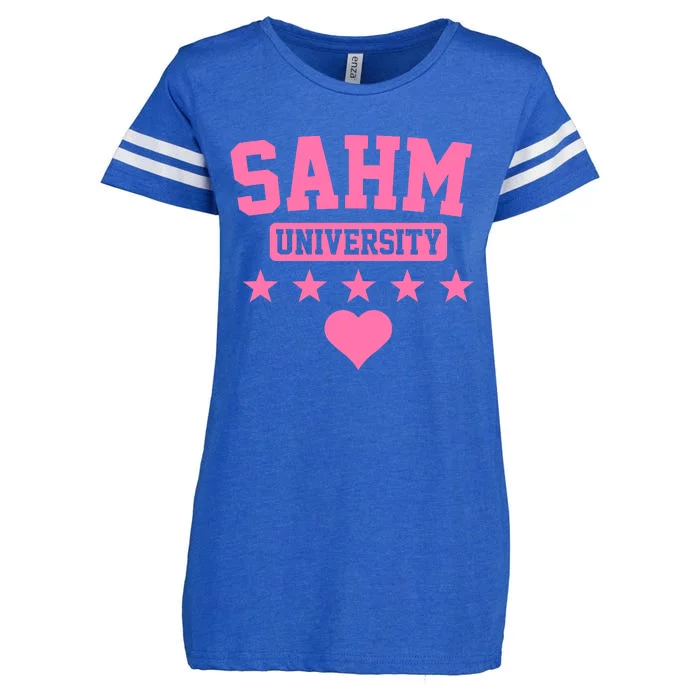 SAHM University Apparel Long Sleeve Enza Ladies Jersey Football T-Shirt