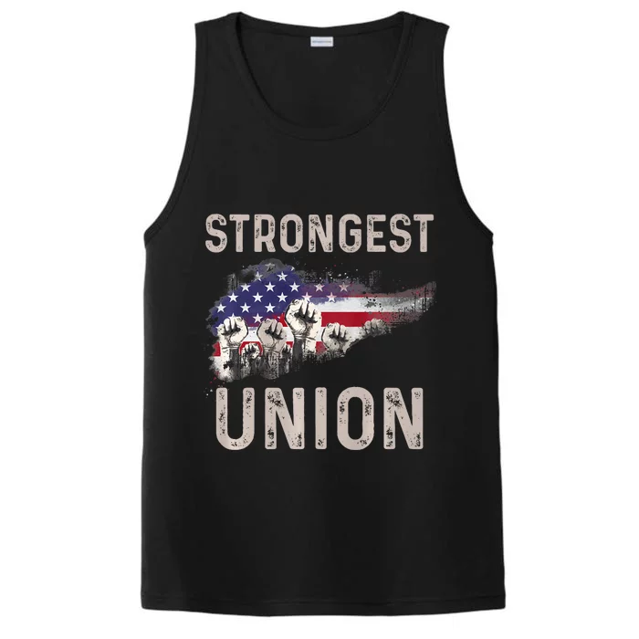 Strongest Union American’S Labor Day Performance Tank