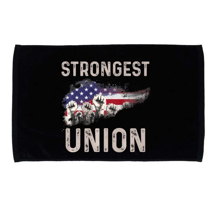 Strongest Union American’S Labor Day Microfiber Hand Towel