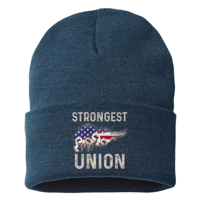 Strongest Union American’S Labor Day Sustainable Knit Beanie