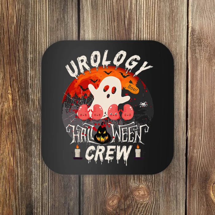 Spooky Urology Boo Crew Urology Nurse Halloween Matching Gift Coaster