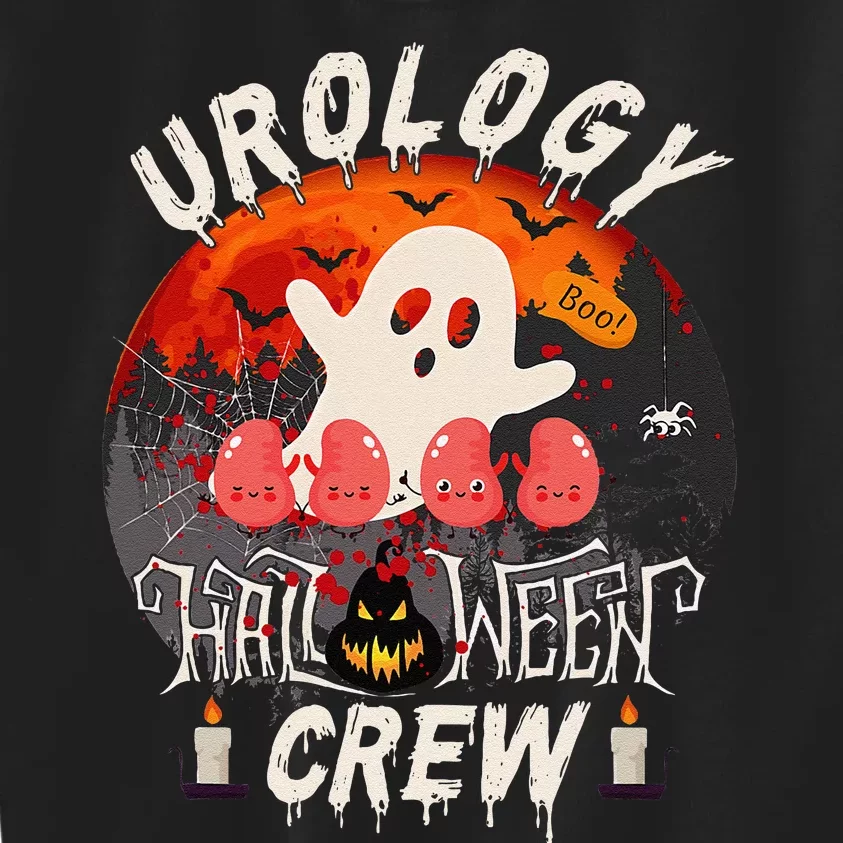 Spooky Urology Boo Crew Urology Nurse Halloween Matching Gift Kids Sweatshirt