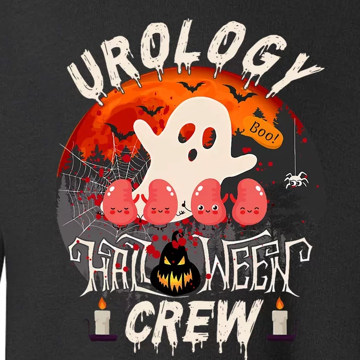 Spooky Urology Boo Crew Urology Nurse Halloween Matching Toddler Sweatshirt