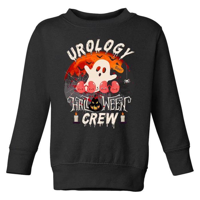 Spooky Urology Boo Crew Urology Nurse Halloween Matching Toddler Sweatshirt