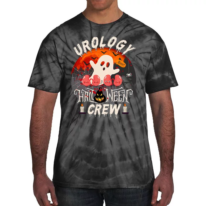 Spooky Urology Boo Crew Urology Nurse Halloween Matching Tie-Dye T-Shirt