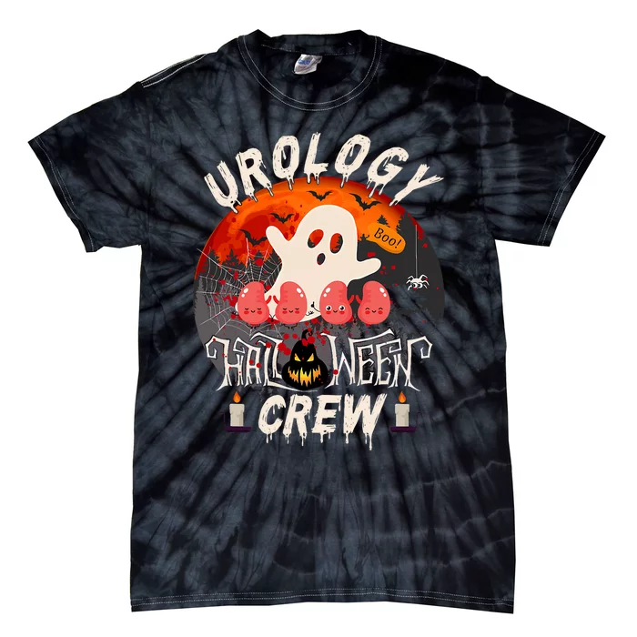 Spooky Urology Boo Crew Urology Nurse Halloween Matching Tie-Dye T-Shirt