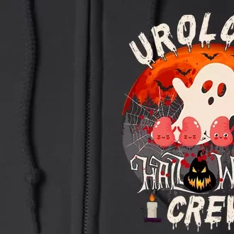 Spooky Urology Boo Crew Urology Nurse Halloween Matching Full Zip Hoodie