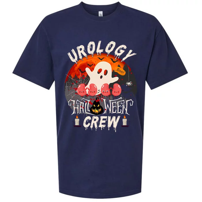 Spooky Urology Boo Crew Urology Nurse Halloween Matching Sueded Cloud Jersey T-Shirt