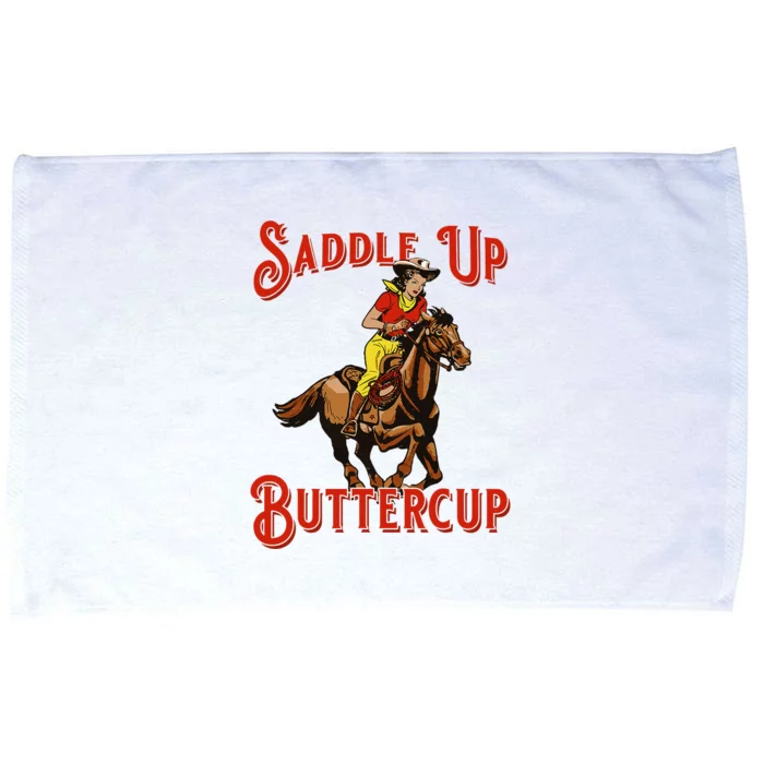 Saddle Up Buttercup Vintage Cow Cow Southern Western Microfiber Hand Towel