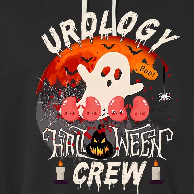 Spooky Urology Boo Crew Urology Nurse Halloween Matching Garment-Dyed Fleece Hoodie