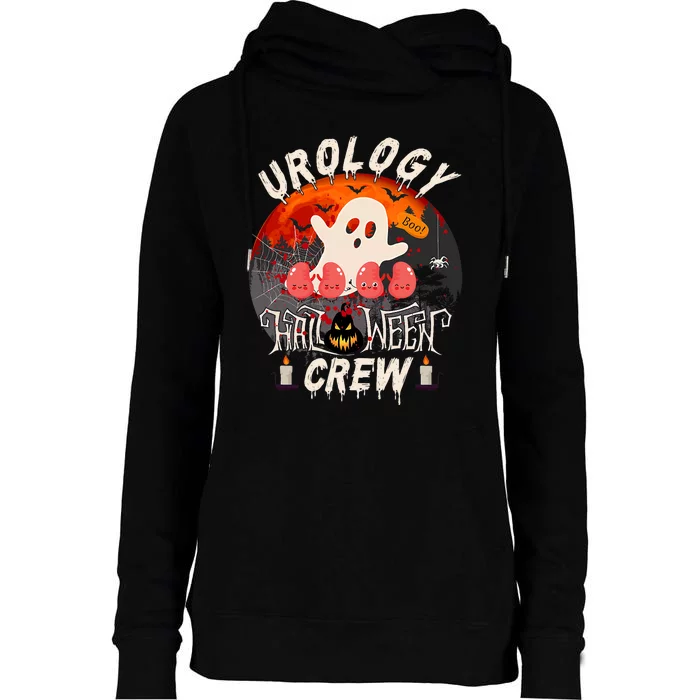 Spooky Urology Boo Crew Urology Nurse Halloween Matching Womens Funnel Neck Pullover Hood