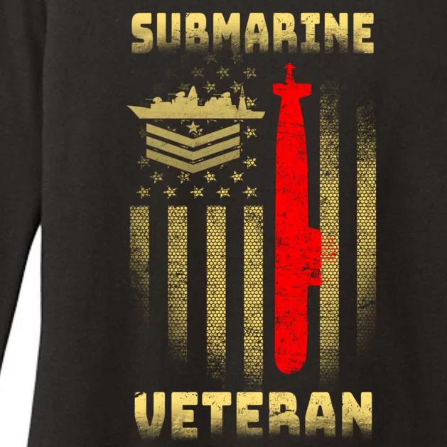 Submarine Veteran Womens CVC Long Sleeve Shirt