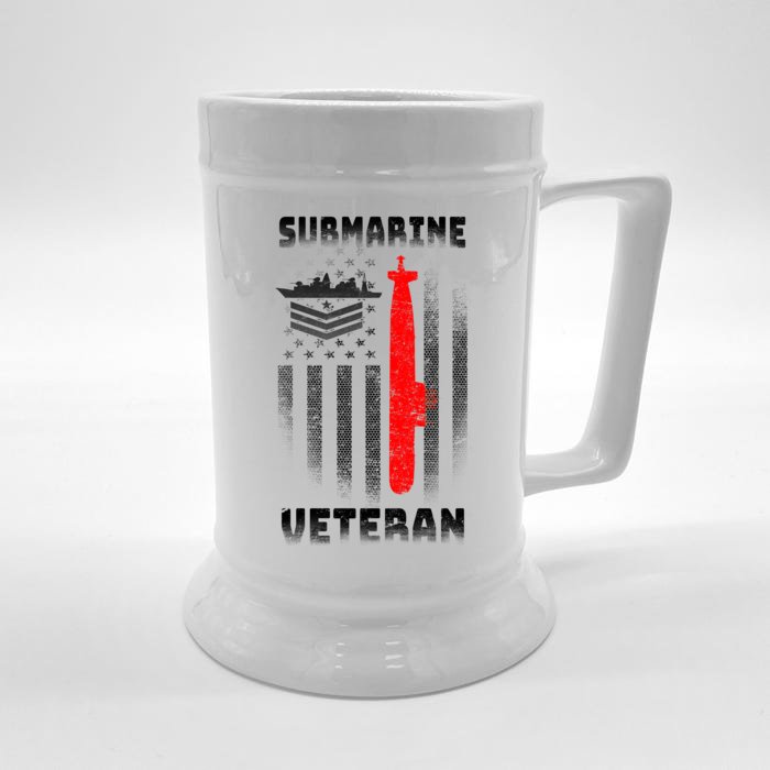 Submarine Veteran Front & Back Beer Stein