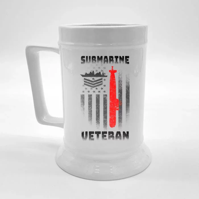 Submarine Veteran Front & Back Beer Stein