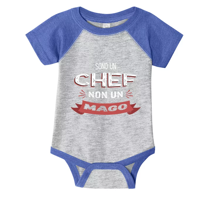 Sono Un Chef Non Un Mago Funny Chef Cute Gift Infant Baby Jersey Bodysuit