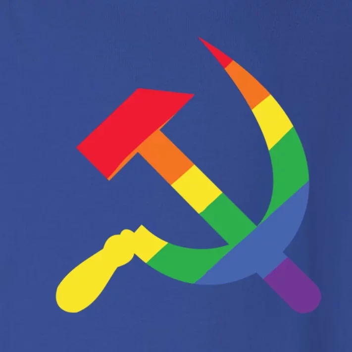 Soviet Union Communist Flag Hammer And Sickle Lgbtq Rainbow Gift Toddler Long Sleeve Shirt