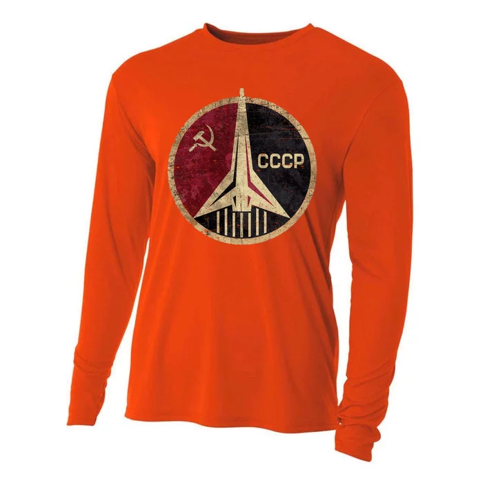 Soviet Union CCCP Vintage Cooling Performance Long Sleeve Crew