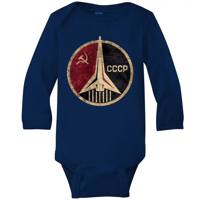 Soviet Union CCCP Vintage Baby Long Sleeve Bodysuit