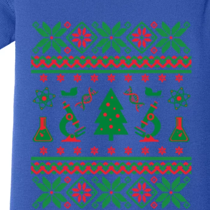 Science Ugly Christmas Sweater Dna Chemistry Biology Pcr Cute Gift Baby Bodysuit