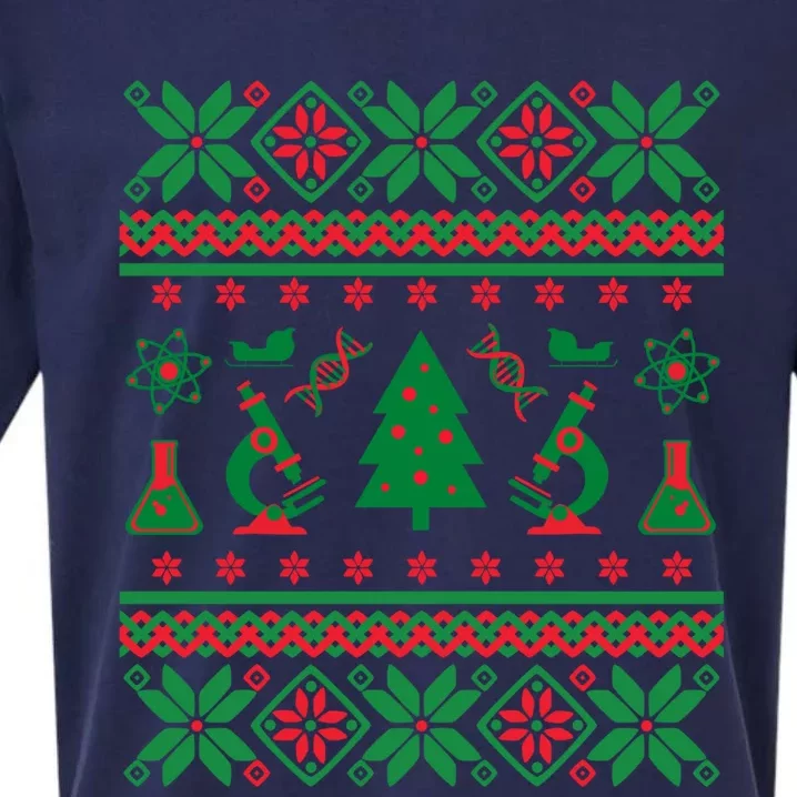 Science Ugly Christmas Sweater Dna Chemistry Biology Pcr Cute Gift Sueded Cloud Jersey T-Shirt