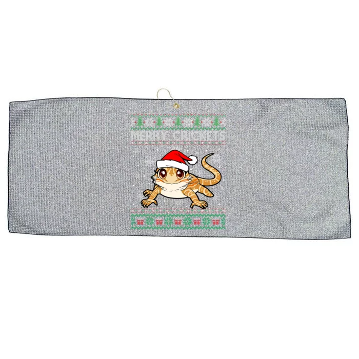 Sweater Ugly Christmas Merry Crickets Bearded Dragon Holiday Gift Large Microfiber Waffle Golf Towel