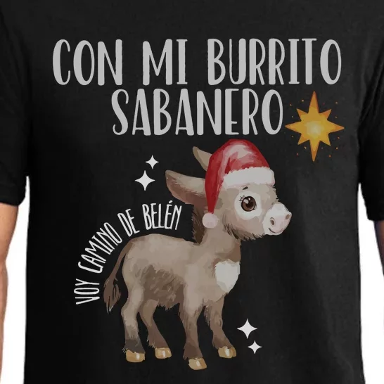 Spanish Ugly Christmas Tuki Tuki Mi Burrito Sabanero Pajama Set