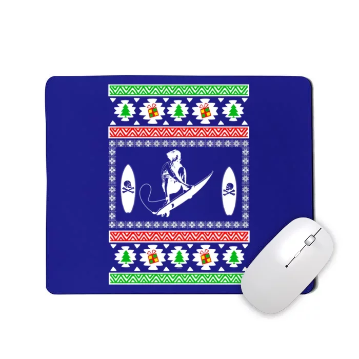 Surfing Ugly Christmas Gift For Mom Or Dad Gift Mousepad