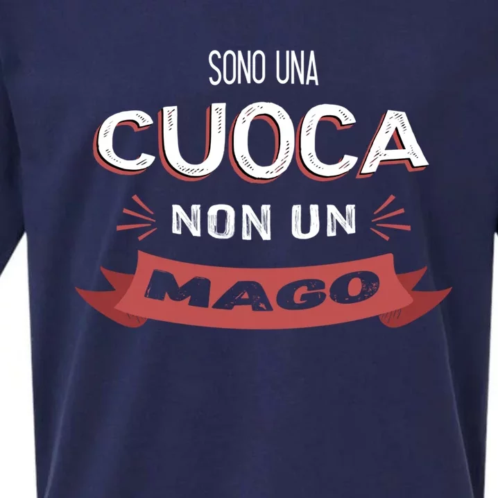 Sono Una Cuoca Non Un Mago Funny Chef Funny Gift Sueded Cloud Jersey T-Shirt