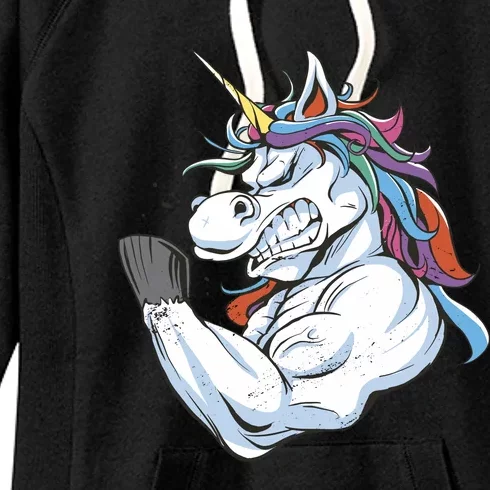 Strong Unicorn Creature Women's Fleece Hoodie