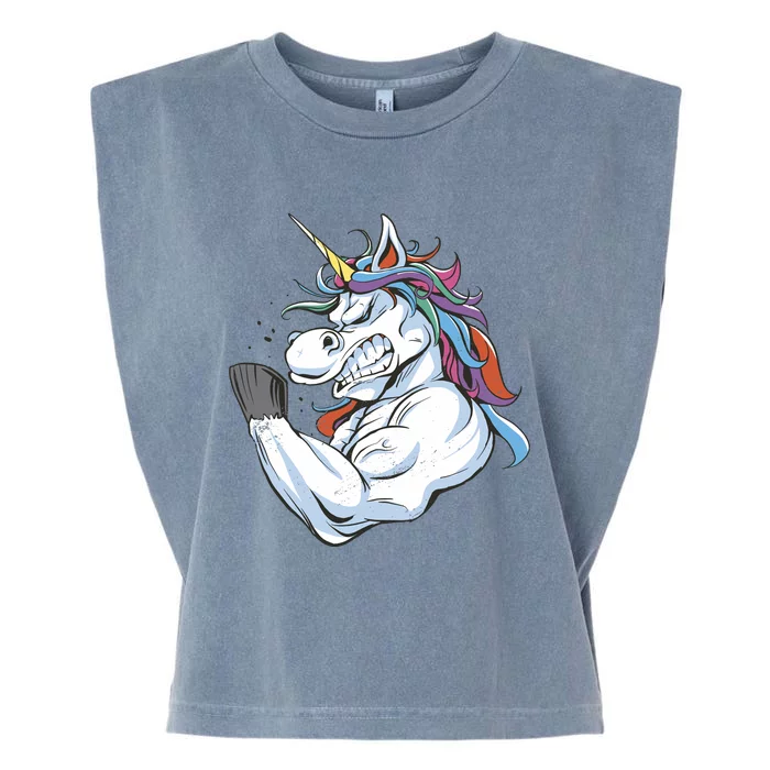 Strong Unicorn Creature Garment-Dyed Women's Muscle Tee