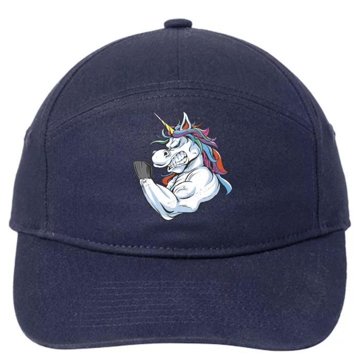 Strong Unicorn Creature 7-Panel Snapback Hat