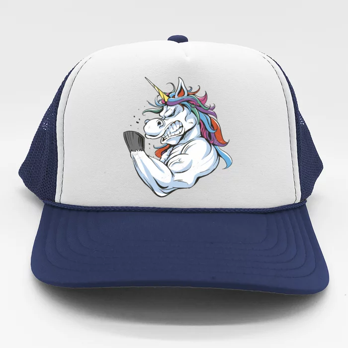 Strong Unicorn Creature Trucker Hat