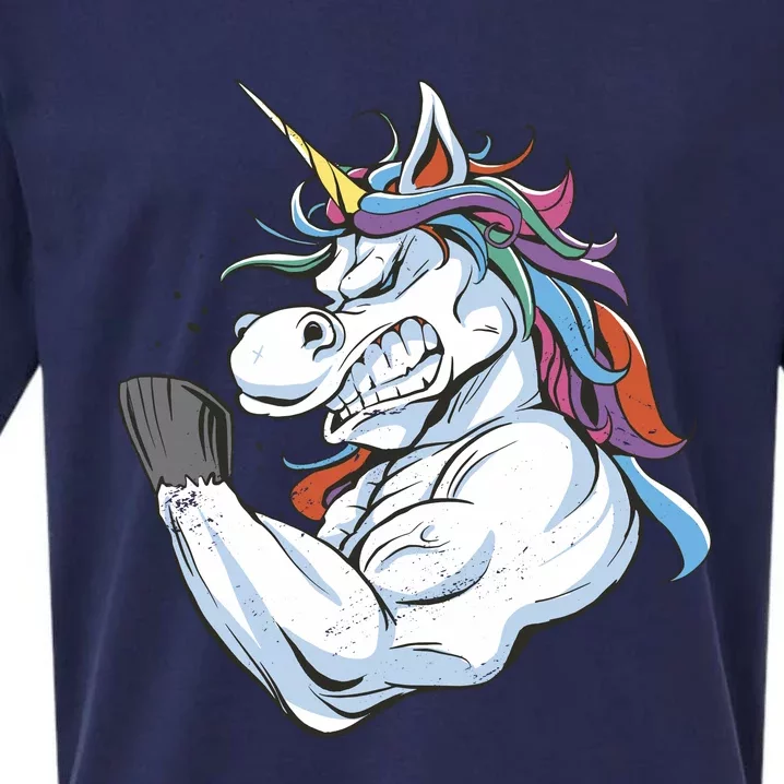 Strong Unicorn Creature Sueded Cloud Jersey T-Shirt