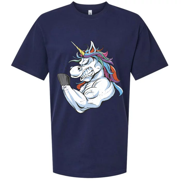 Strong Unicorn Creature Sueded Cloud Jersey T-Shirt