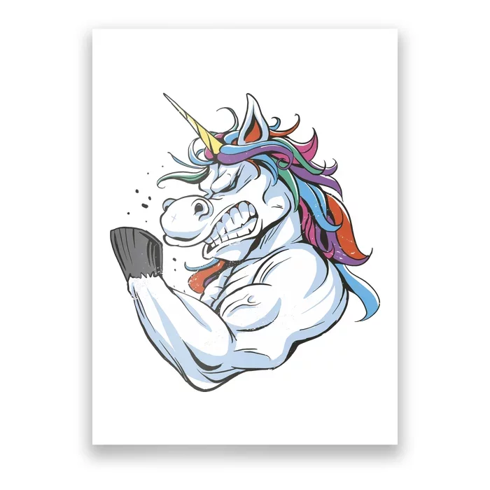 Strong Unicorn Creature Poster