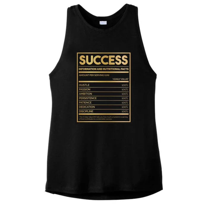 Success Nutritional Facts Ladies Tri-Blend Wicking Tank