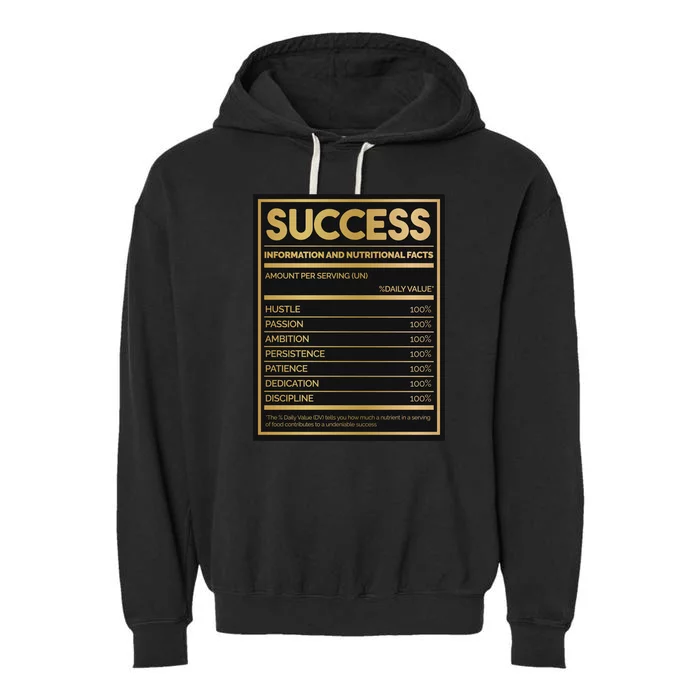 Success Nutritional Facts Garment-Dyed Fleece Hoodie