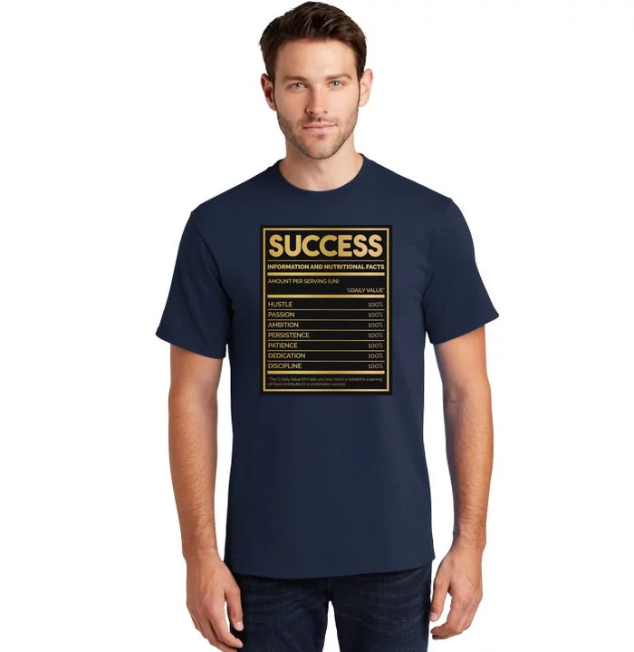 Success Nutritional Facts Tall T-Shirt