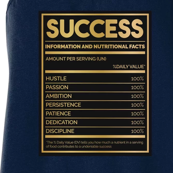 Success Nutritional Facts Women's Racerback Tank