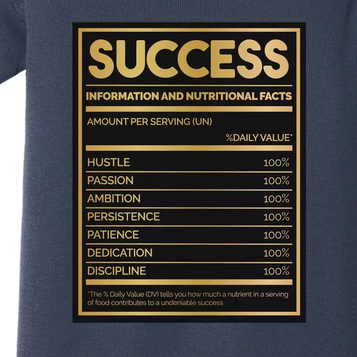 Success Nutritional Facts Baby Bodysuit